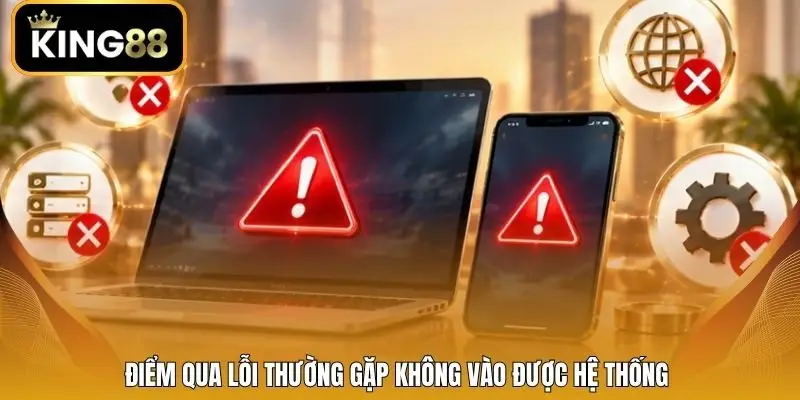 Điểm qua lỗi thường gặp không vào được hệ thống
